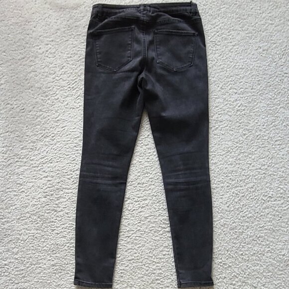 JOLT Black Stretch Denim Skinny Fit Jeans - Size 28 - Picture 3 of 7